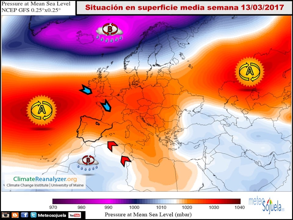Semana con comienzo invernal y final primaveral 1
