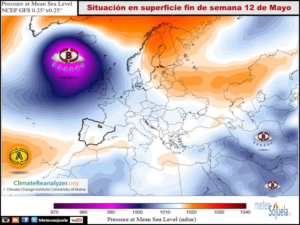 El tiempo se irá tranquilizando durante el fin de semana 1