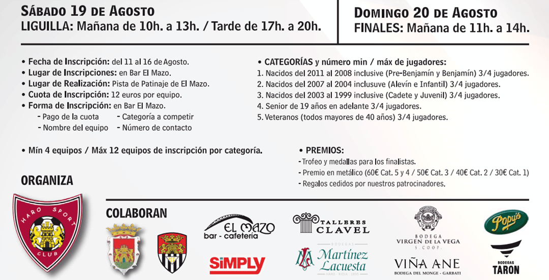 Abierto el plazo de inscripción para el Torneo 3x3 del Haro Sport Club 1