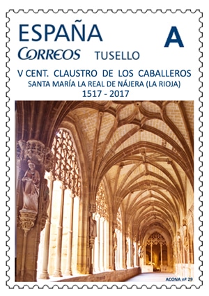 El Claustro de los Caballeros de Santa María La Real de Nájera ya tiene su sello personalizado 1