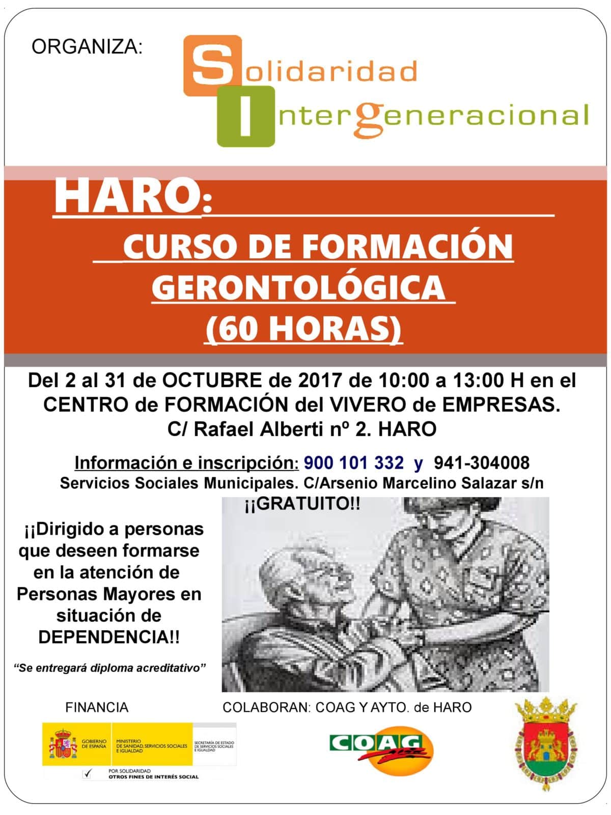 El Vivero de Empresas acogerá en octubre un curso gratuito de gerontología 1