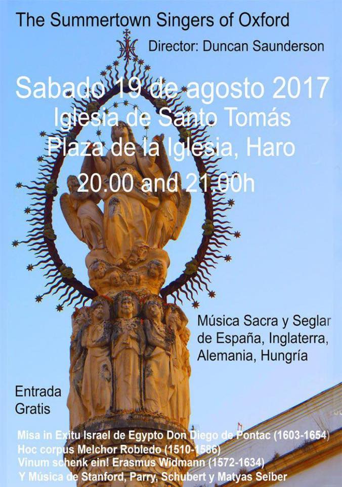 La coral Summertown Singers de Oxford actuará este sábado en la parroquia de Santo Tomás 1 La coral Summertown Singers de Oxford actuará este sábado en la parroquia de Santo Tomás 1