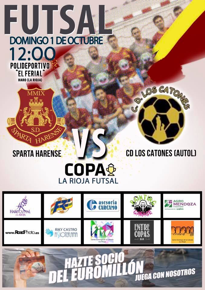 El Sparta Harense se estrena este domingo en la Copa La Rioja Futsal 1
