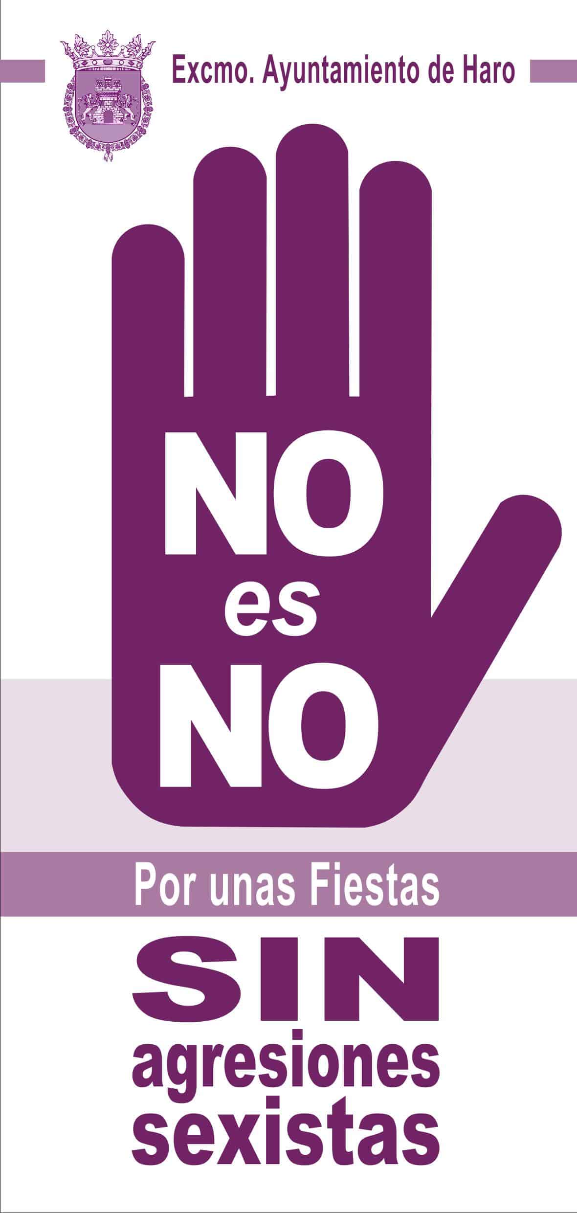 'No es No', la campaña del Ayuntamiento de Haro por unas fiestas sin agresiones sexistas 1