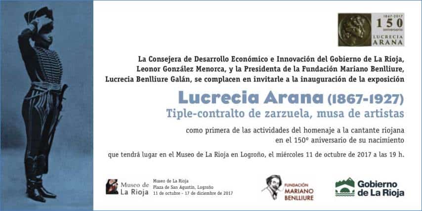 El Museo de La Rioja programa visitas guiadas a la exposición 'Lucrecia Arana Tiple-contralto de zarzuela, musa de artistas' 1