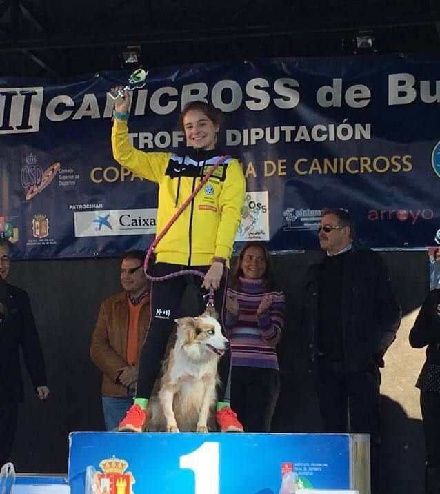 María López participa a buen nivel en el Canicross de Burgos 3