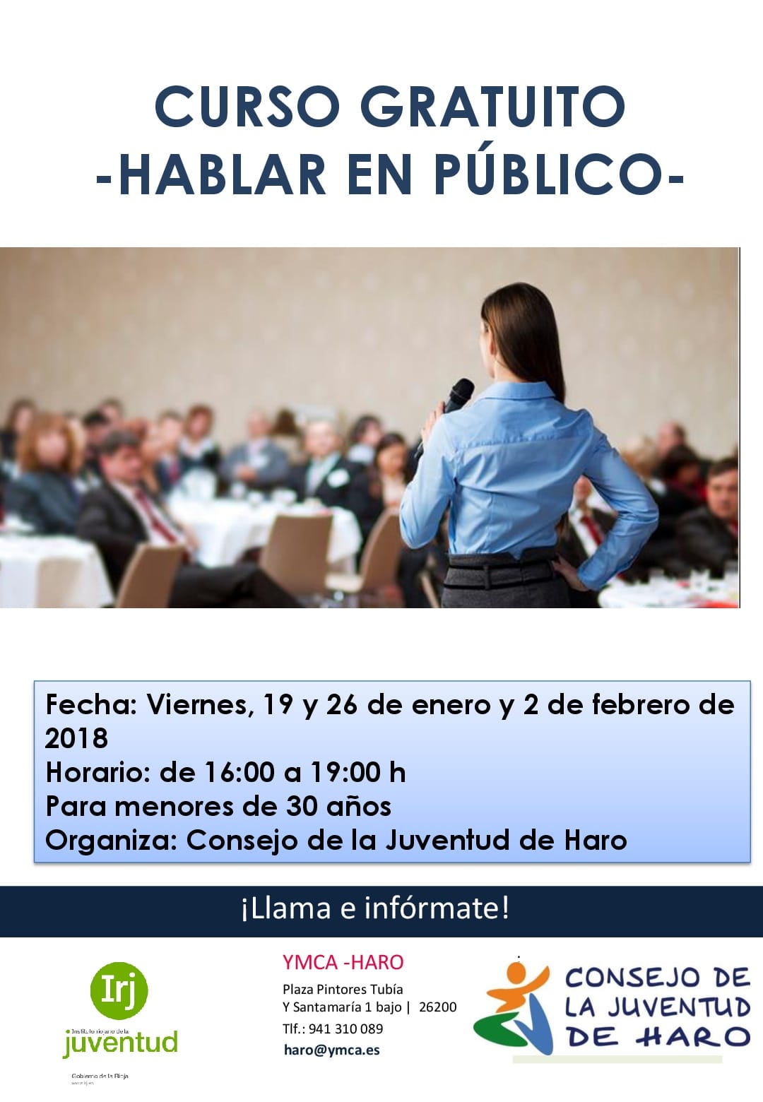 El Consejo de la Juventud de Haro organiza un taller para aprender a hablar en público 1