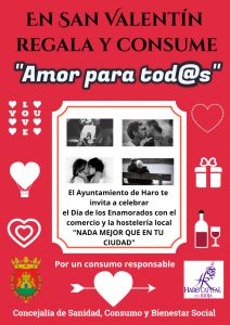 El Ayuntamiento de Haro lanza una campaña de apoyo al comercio por San Valentín 1