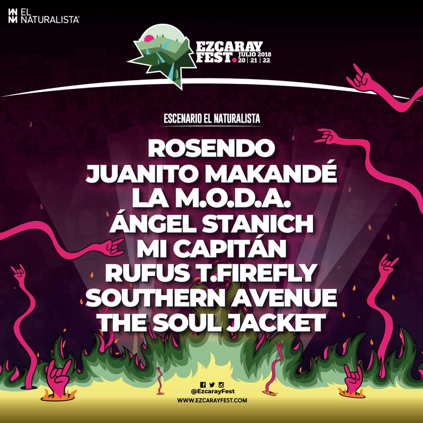 Rosendo, Juanito Makandé, Mi Capitán, Southern Avenue y The Soul Jacket cierran el cartel de Ezcaray Fest 2018 1