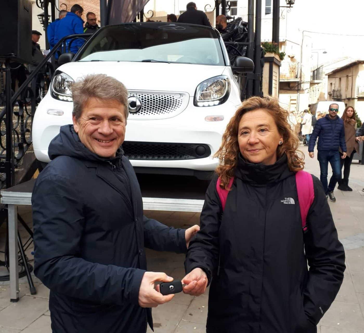 David Martínez y Paula Sanz del Río, ganadores de la Carrera Entre Viñedos Smart 3