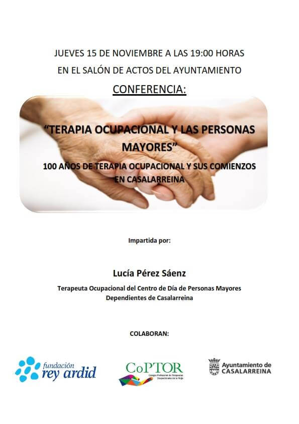 Casalarreina acoge este jueves una conferencia sobre la terapia ocupacional y las personas mayores 1