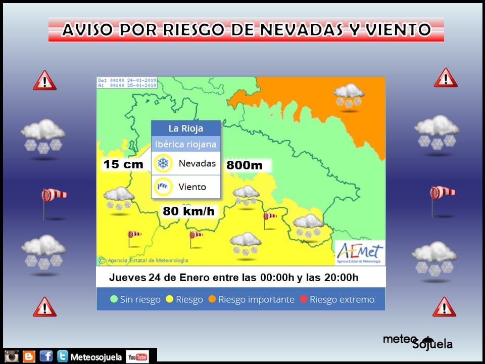 Ambiente invernal para toda la semana: avisos por riesgo de nevadas y por viento en toda La Rioja 2