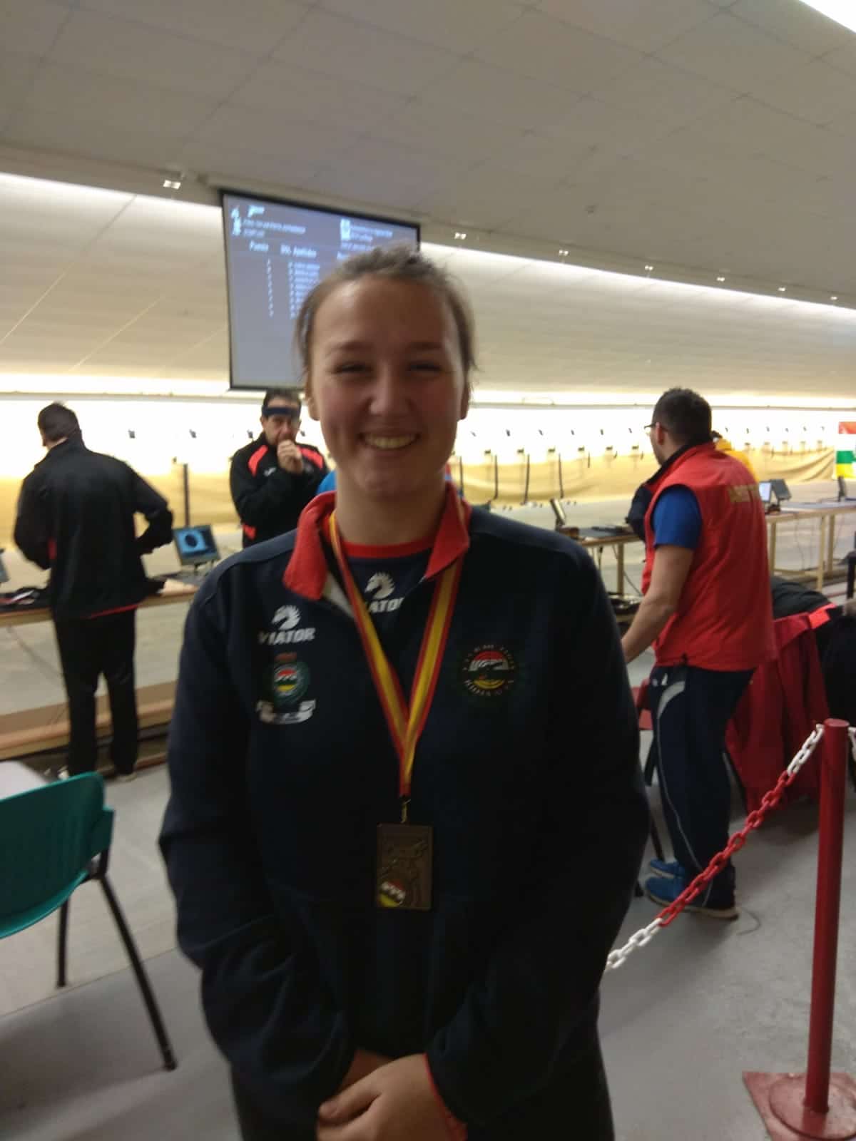 Andrea Cerezo, campeona de La Rioja en pistola 60 junior 2