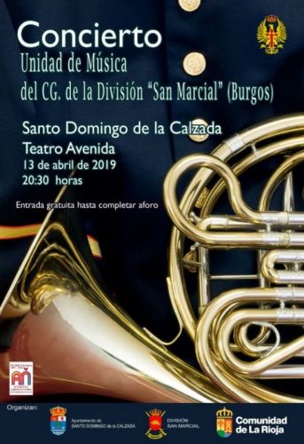 Concierto de la Unidad de Música del Cuartel General de la División 'San Marcial' de Burgos en Santo Domingo 1