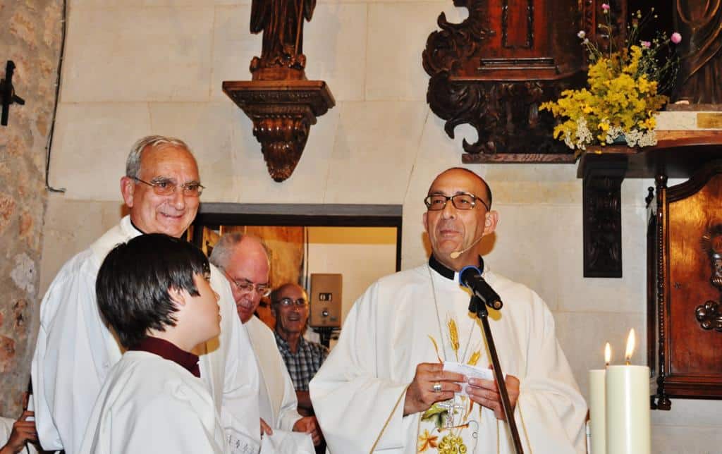 Juan José Omella en la ermita de San Felices | Foto: Mercedes Pascual