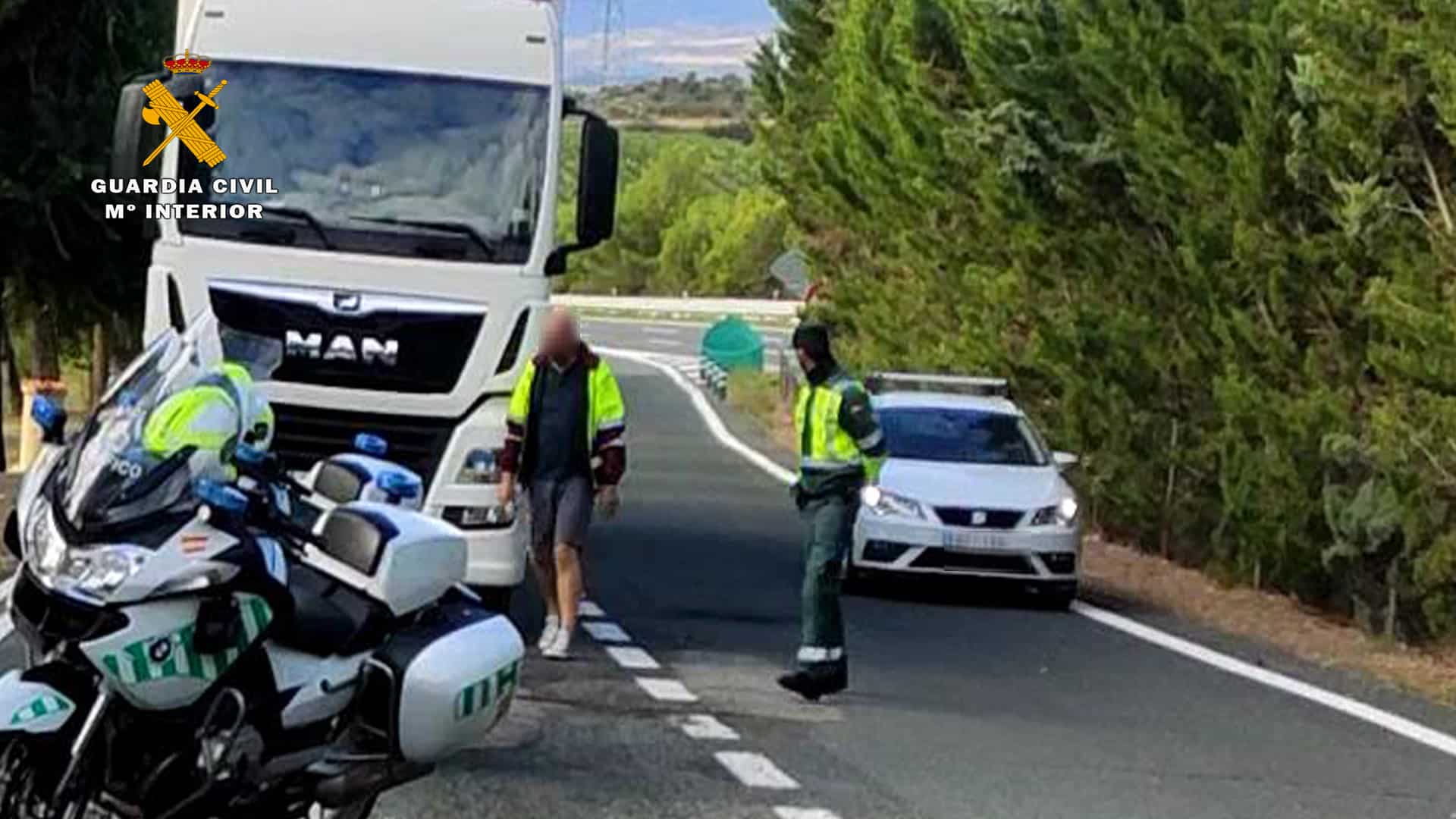 Guardia Civil detiene a un camionero