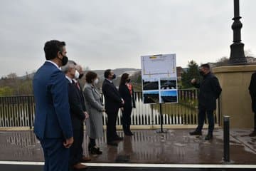 Ábalos inaugura la restauración del Puente de Piedra de Logroño sobre el río Ebro 1 Ábalos inaugura la restauración del Puente de Piedra de Logroño sobre el río Ebro 1