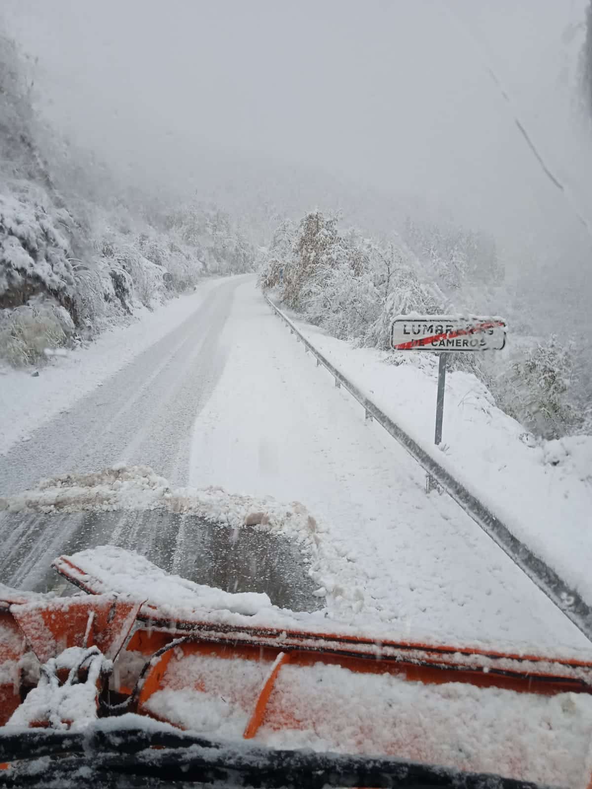 Necesarias las cadenas en seis puertos de montaña de La Rioja por la nieve 3