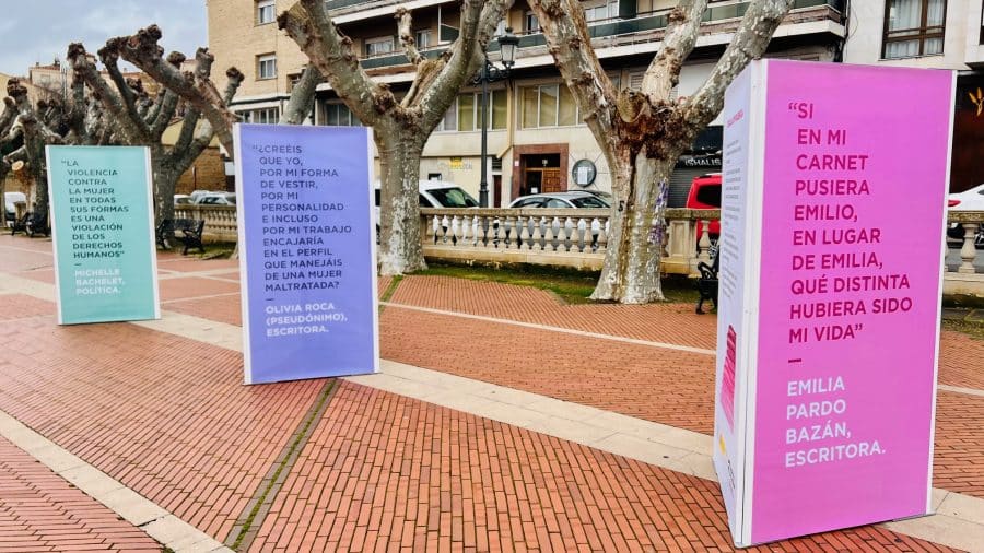 Haro exhibe en los Jardines de la Vega una exposición sobre la lucha contra la violencia de género 1