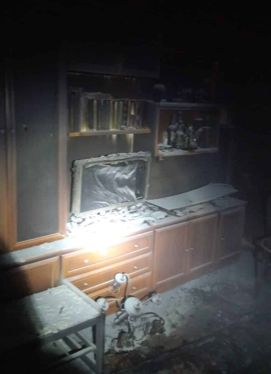 Incendio en una vivienda en Ezcaray 2