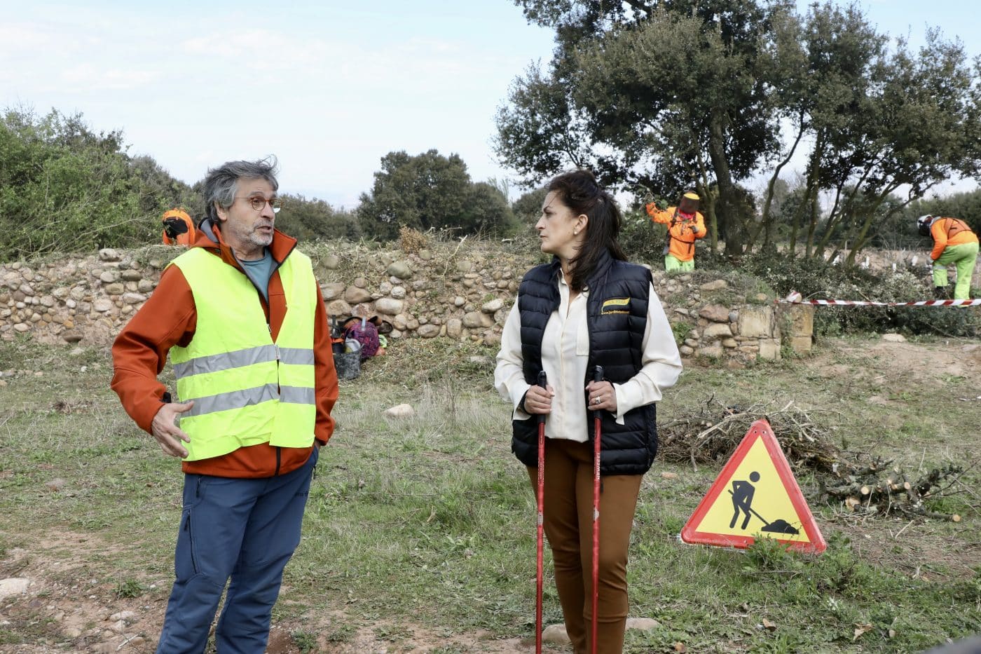 Andreu visita las obras de mejora del Camino de Santiago en Alesón y Ventosa 4
