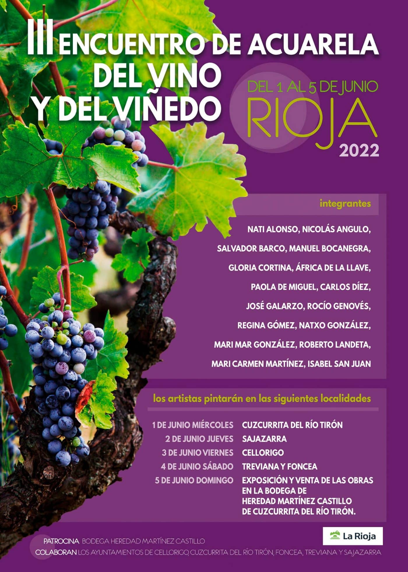 El tercer Encuentro de Acuarela del Vino y del Viñedo recorrerá cinco localidades de la comarca de Haro 1