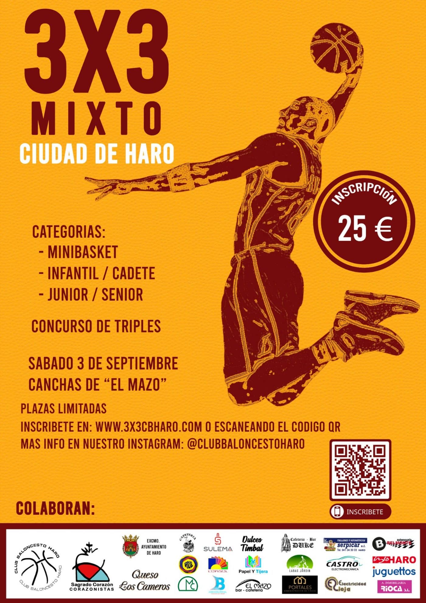 El Club Baloncesto Haro organiza un torneo 3x3 mixto 1