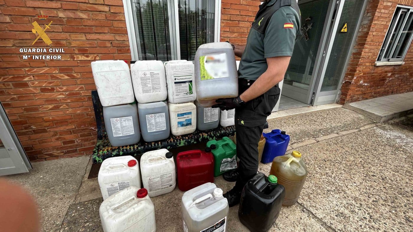 Detenidas en La Rioja dos personas por el robo de más de 6.700 litros de gasoil y numerosas herramientas 3