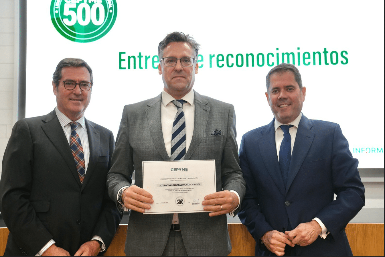 Las riojanas Aresol, Aljofer y Geopannel, reconocidas como líderes de crecimiento empresarial e innovación en España 2 Las riojanas Aresol, Aljofer y Geopannel, reconocidas como líderes de crecimiento empresarial e innovación en España 2