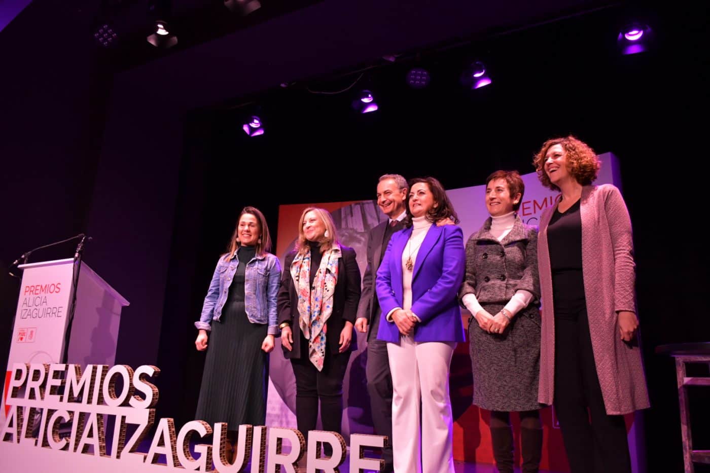 Ángeles Espinosa y José Luis Rodríguez Zapatero reciben el premio Alicia Izaguirre 4