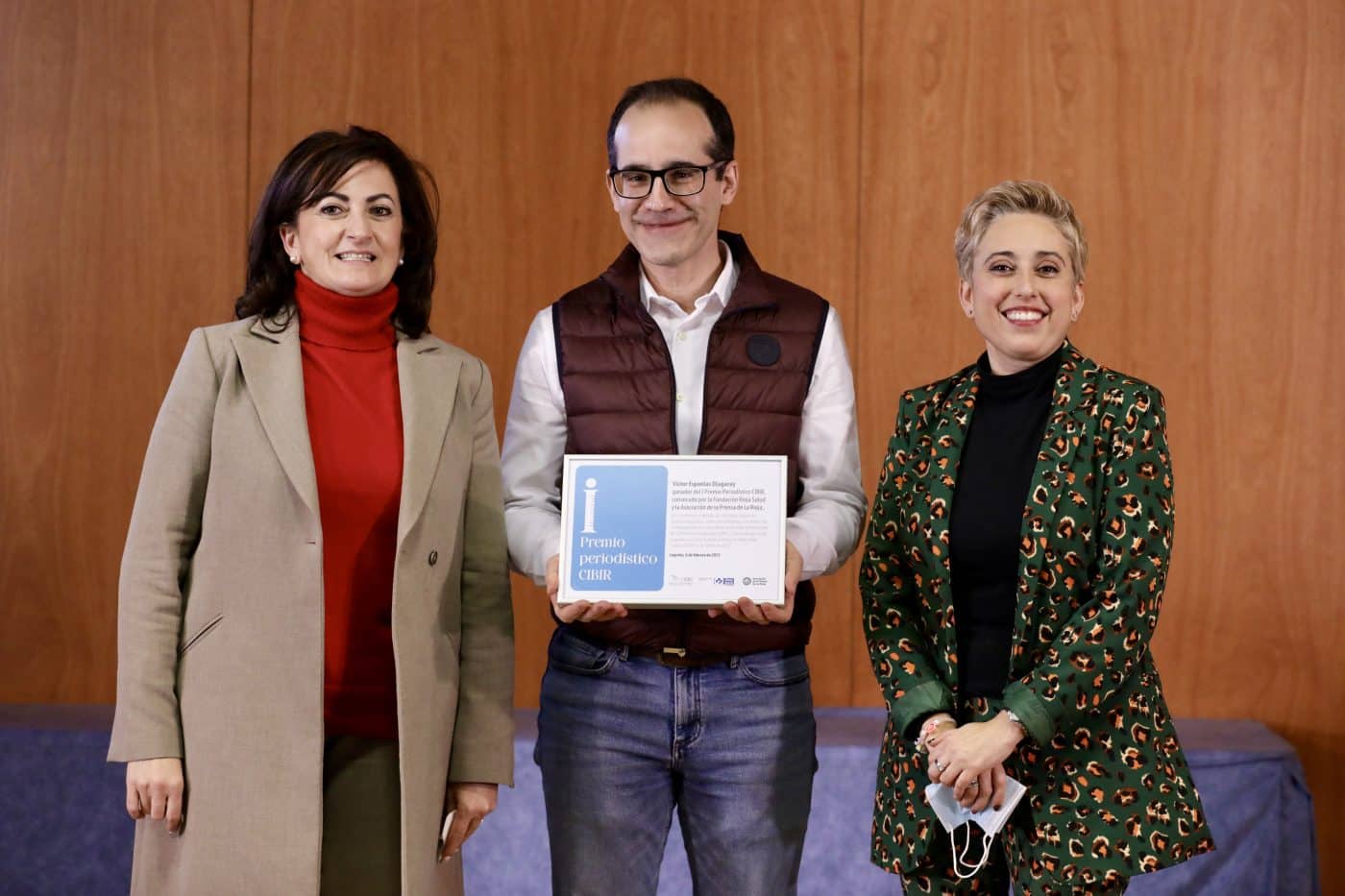 El periodista Víctor Espuelas, ganador del primer Premio de Periodismo Científico CIBIR 4 El periodista Víctor Espuelas, ganador del primer Premio de Periodismo Científico CIBIR 4