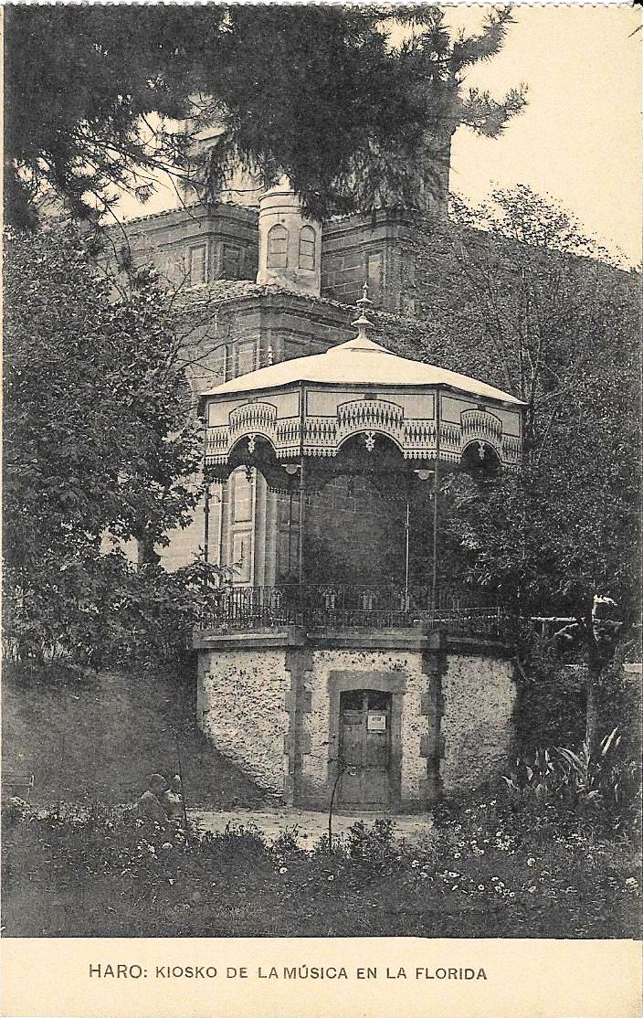 Historias de Haro: el actual kiosco de música de los Jardines de la Vega 2