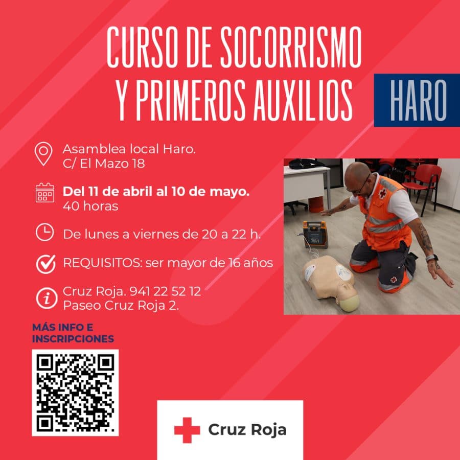 Cruz Roja en Haro organiza un curso de primeros auxilios 1
