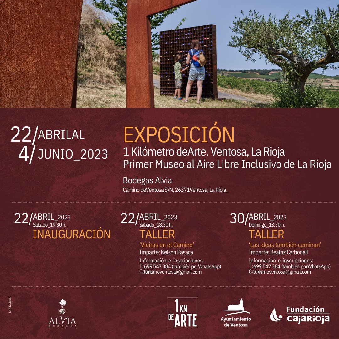 La muestra de '1 Kilómetro de Arte' de Ventosa llega a Bodegas Alvia 1