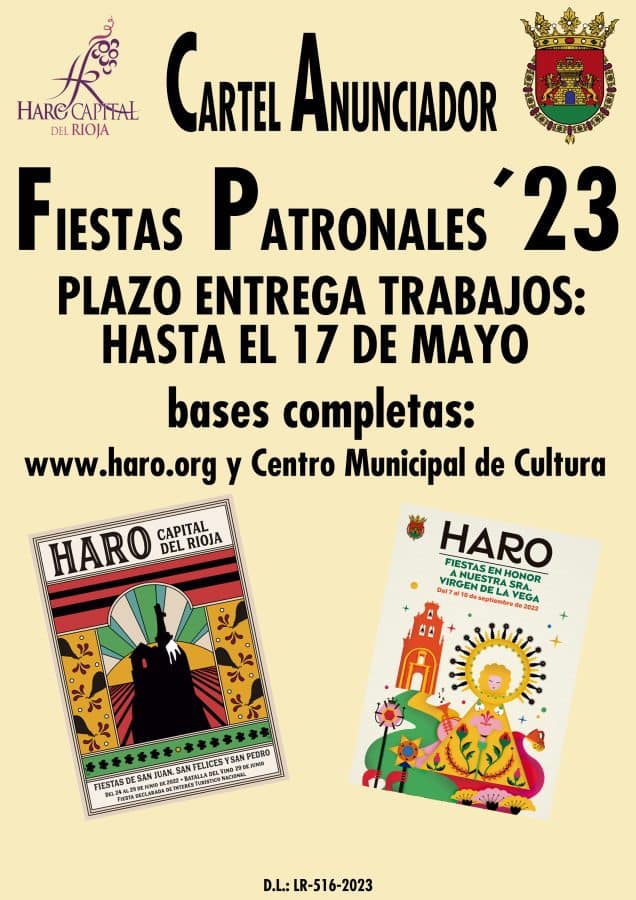 Haro anuncia las bases de los concursos para los carteles de las fiestas de junio 2