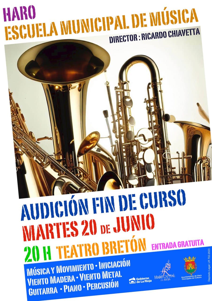 La Escuela Municipal de Música de Haro ofrece este martes su audición de fin de curso 1