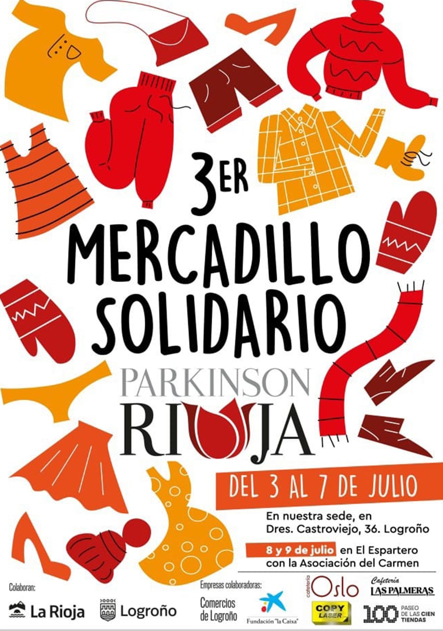 La Asociación Párkinson Rioja celebra su tercer Mercadillo Solidario para recaudar fondos 1