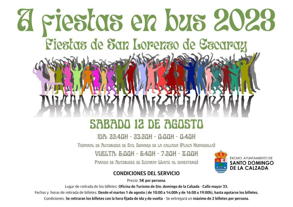 Autobús joven para las fiestas de San Lorenzo de Ezcaray desde Santo Domingo 1