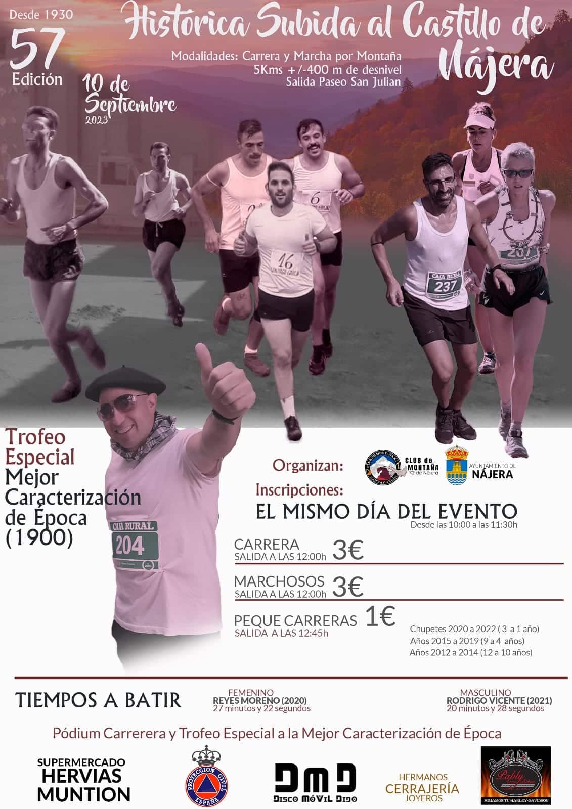 Nueva edición de la Histórica Subida al Castillo de Nájera este domingo 1