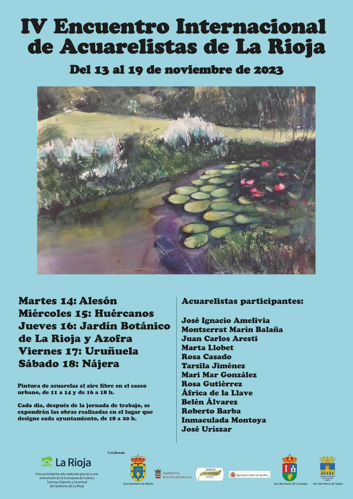 13 acuarelistas retratarán cinco municipios de la comarca de Nájera 3