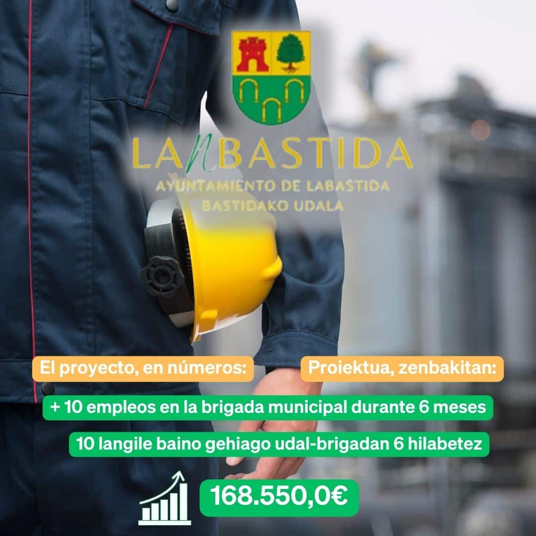 Labastida empleará a 10 personas desempleadas para mejorar el municipio 1