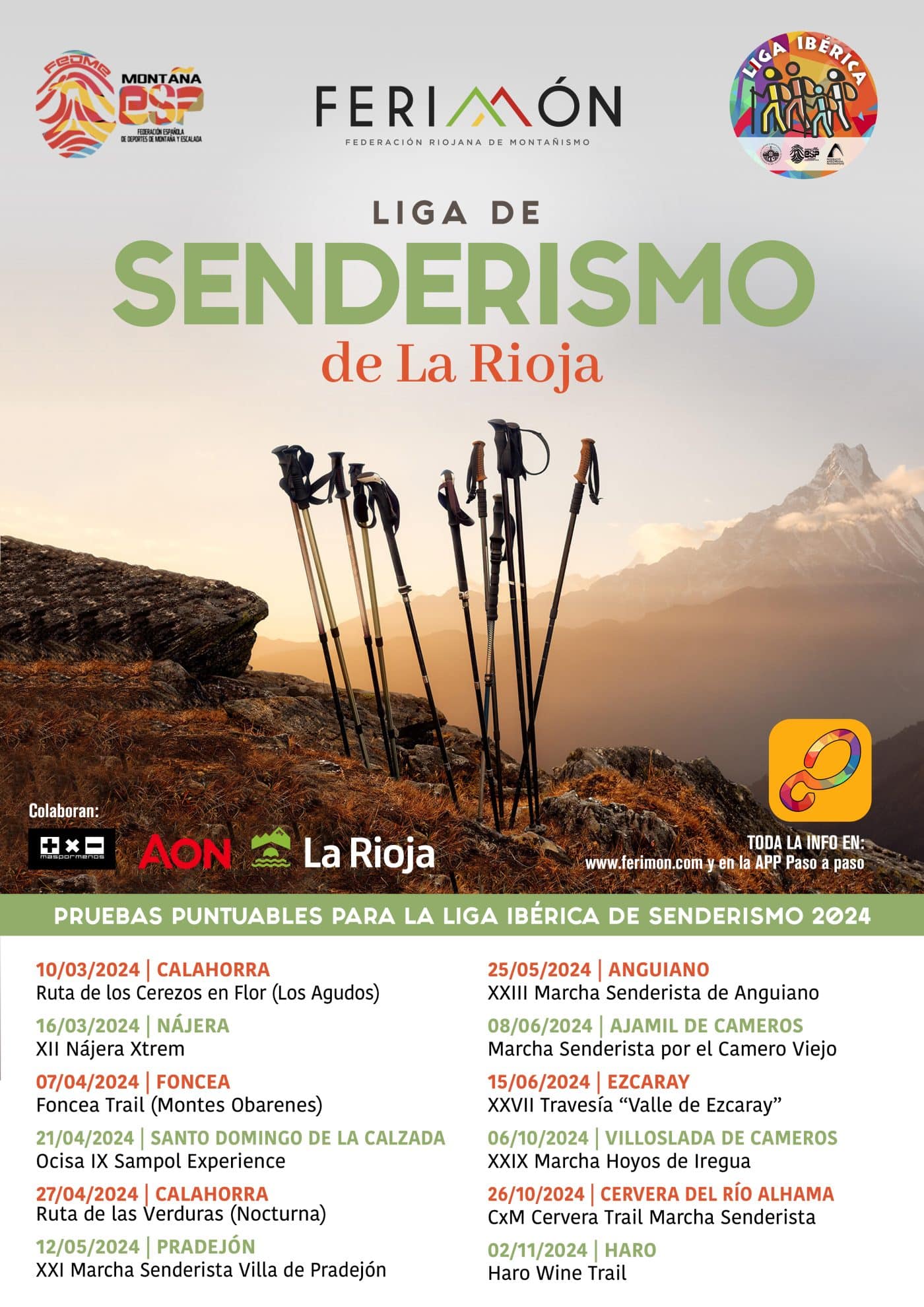 La primera Liga de Senderismo de La Rioja contará con citas en Nájera, Ezcaray y Haro, entre otras localidades 2