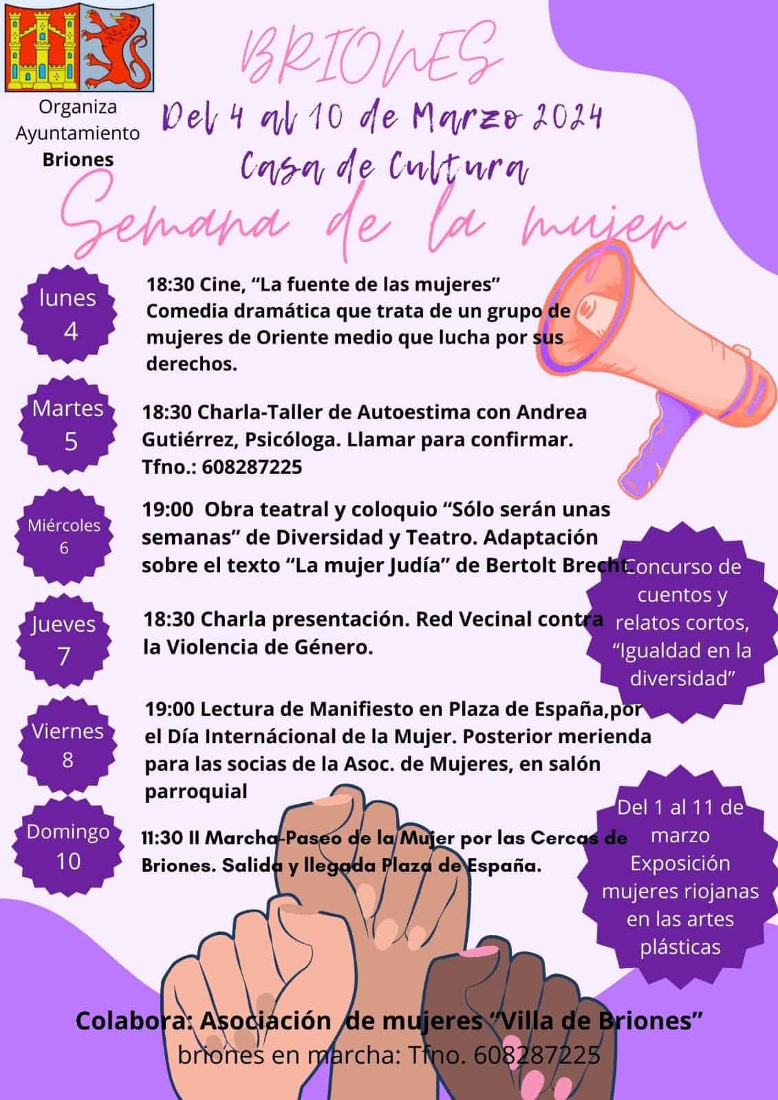 Briones conmemora la Semana de la Mujer con diferentes actos 1 Briones conmemora la Semana de la Mujer con diferentes actos 1