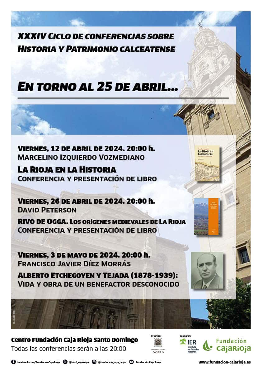 Santo Domingo acoge desde este viernes un nuevo Ciclo de Conferencias sobre la Historia y el Patrimonio Calceatense 1