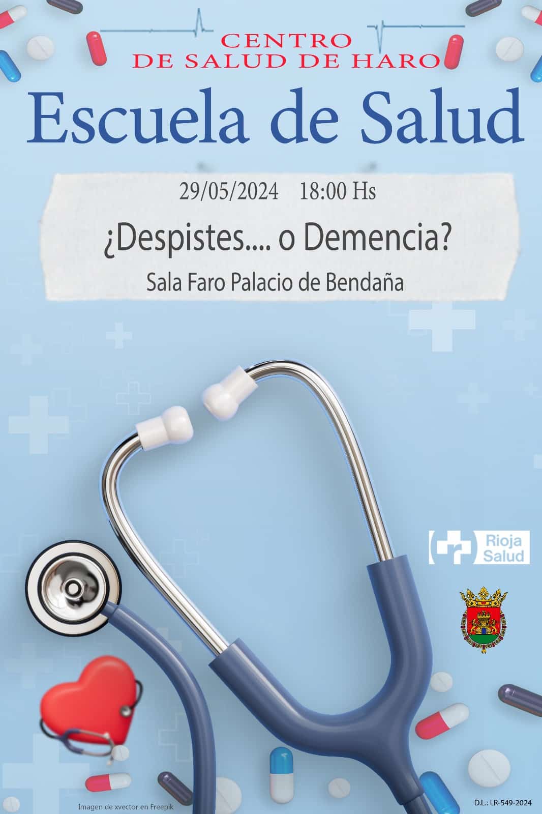 Nueva cita con la Escuela de Salud este miércoles en Haro: ¿Despistes… o demencia? 1