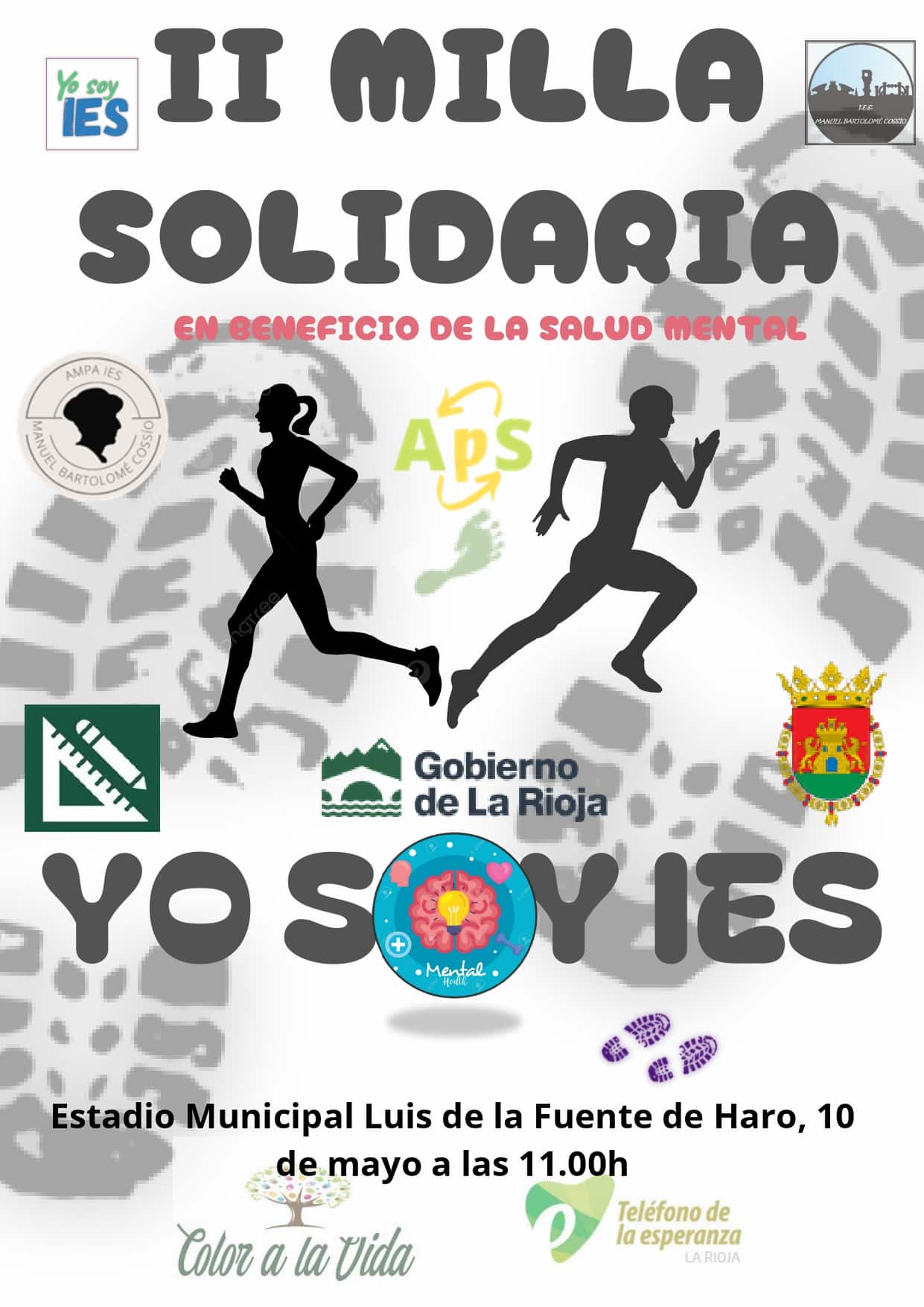 Haro celebra este viernes la segunda Milla Solidaria 'Yo soy IES' para promover la salud mental 1