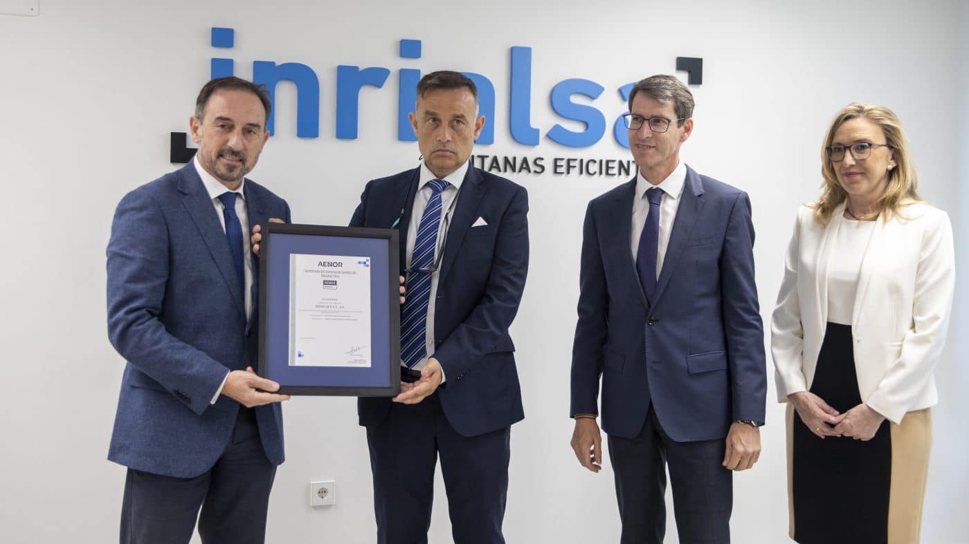 La riojana Inrialsa recibe la máxima distinción de AENOR por su compromiso con el residuo cero 2 La riojana Inrialsa recibe la máxima distinción de AENOR por su compromiso con el residuo cero 2