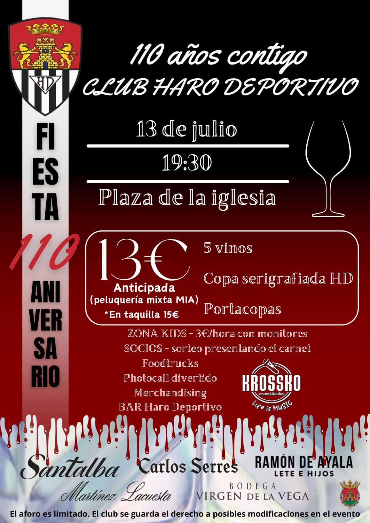 El Haro Deportivo celebrará con una fiesta este sábado sus 110 años de historia 1 El Haro Deportivo celebrará con una fiesta este sábado sus 110 años de historia 1