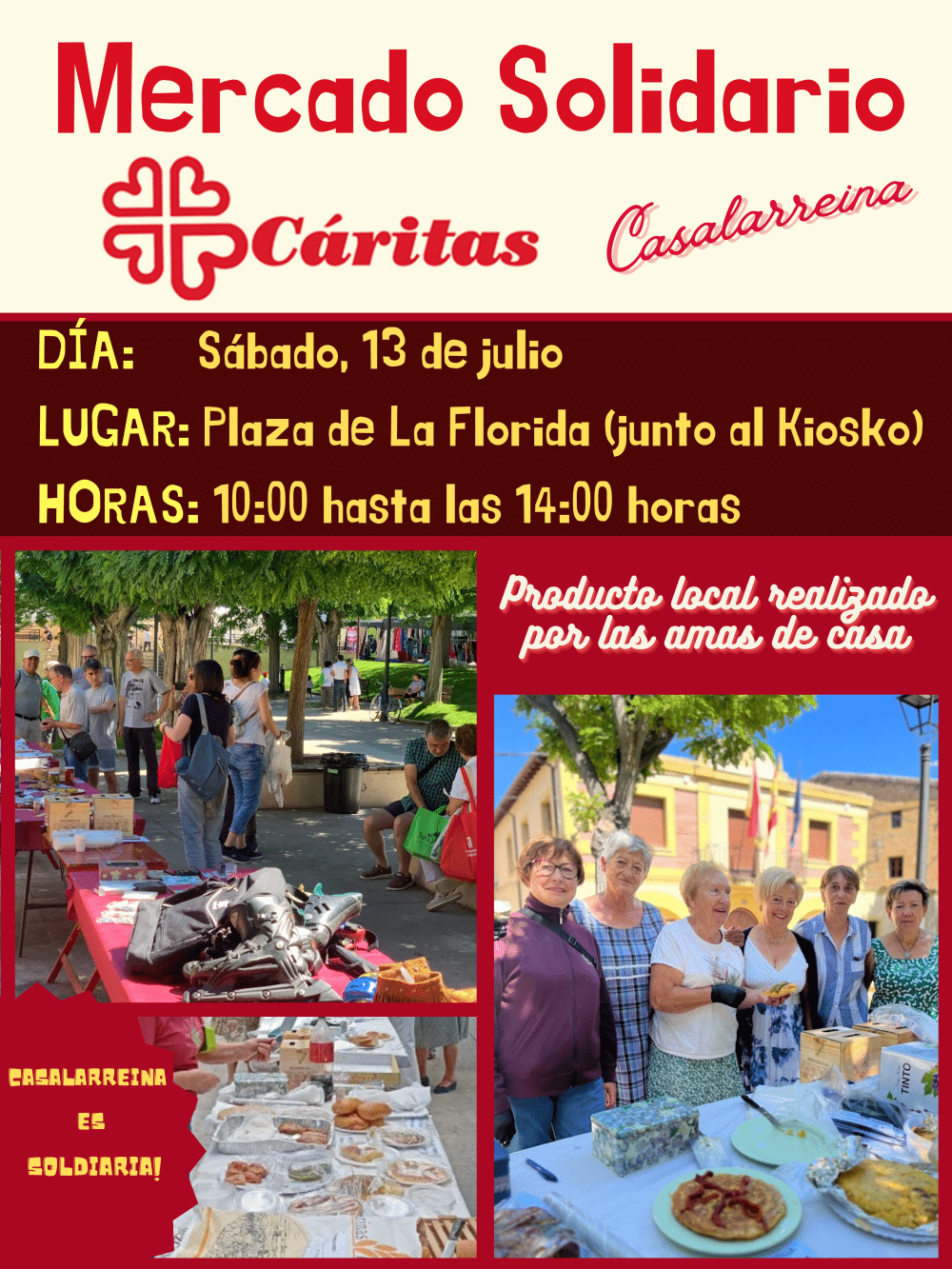 Casalarreina acoge este sábado un mercado solidario de Cáritas 1
