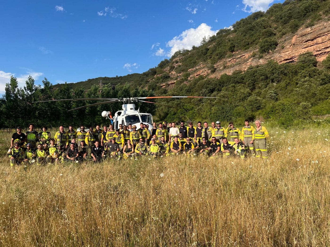 La Rioja afina su maquinaria contra incendios: simulacro a gran escala en Aldealobos 1